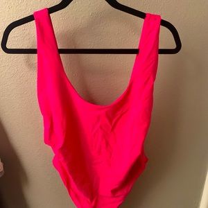 Hot pink one piece